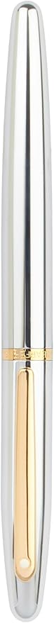 Sheaffer VFM Chrome Fountain Pen with Gold Tone Appointments and Fine Nib