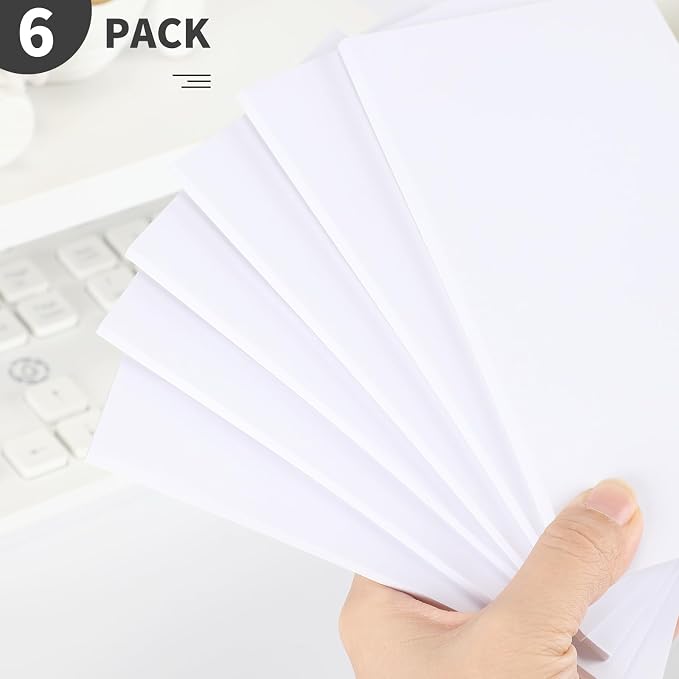 QiCheng Note Pads Memo Pads Small Notepad 50 Sheets 4X6 note pad Scratch Pads for Writing Blank Scratch Pads (6)