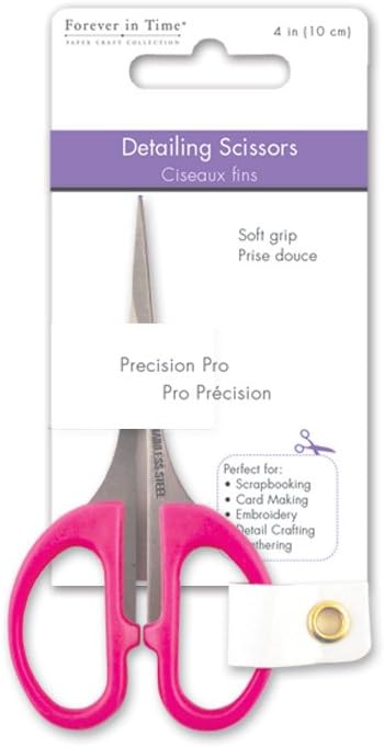 Forever in Time ST176 Precision-Pro Detailing Scissor, 4in, Soft-Grip