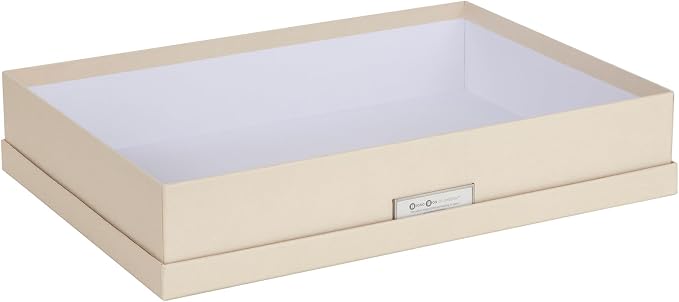 Bigso Sverker Legal/Art Storage Box - 3.3in x 17.1in x 12.2in - Fawn
