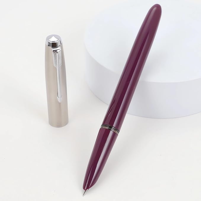 3 Pieces Jinhao 86 Fountain Pen Extra Fine Nib with Ink Converter Office Writing Supplies (Set Two)
