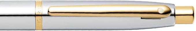 Sheaffer VFM Chrome Ballpoint Pen with Gold Tone Appointments