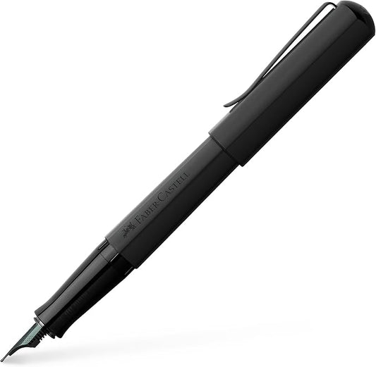 Faber-Castell HEXO Fountain Pen, Matte Black for Creative Writing