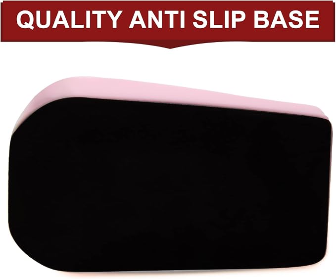 2Pcs Desktop Tape Dispenser Adhesive Roll Holder with Weighted Nonskid Base, Pink (Tape not Included)