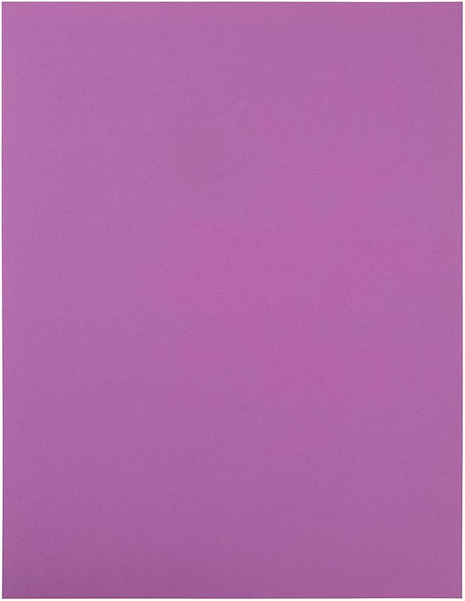 JAM PAPER Full Sheet Shipping Labels - Printable Sticker Paper - 8 1/2 x 11 - Violet - 10 Full Pages/Pack