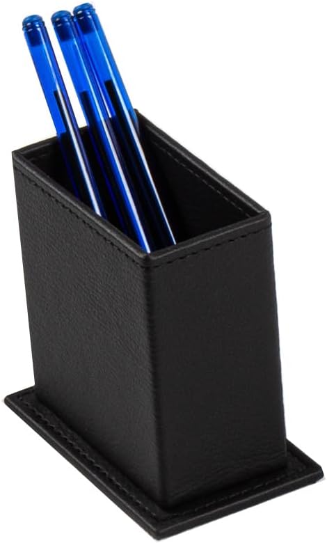 Venus Bonded Leather Executive Desk Set – 12-Piece Luxury Desk Organizer with Desk Pad, Mouse Pad, Name Plate, Pens & Office Accessories (5 Color Options)
