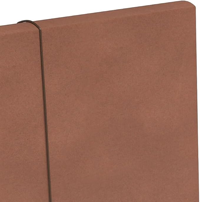 Staples Expanding Wallet, Legal Size, Brown Redrope Accordion File with Elastic Closure, Holds Oversized Documents – 10/Pack