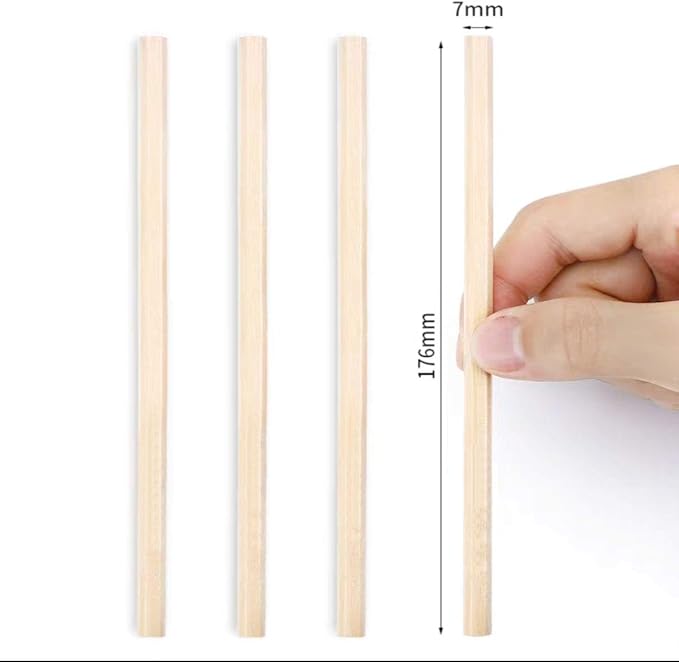 Hexagonal HB Wooden pencils, 30 natural wood grain pencils, Writing stationery(unpainted)