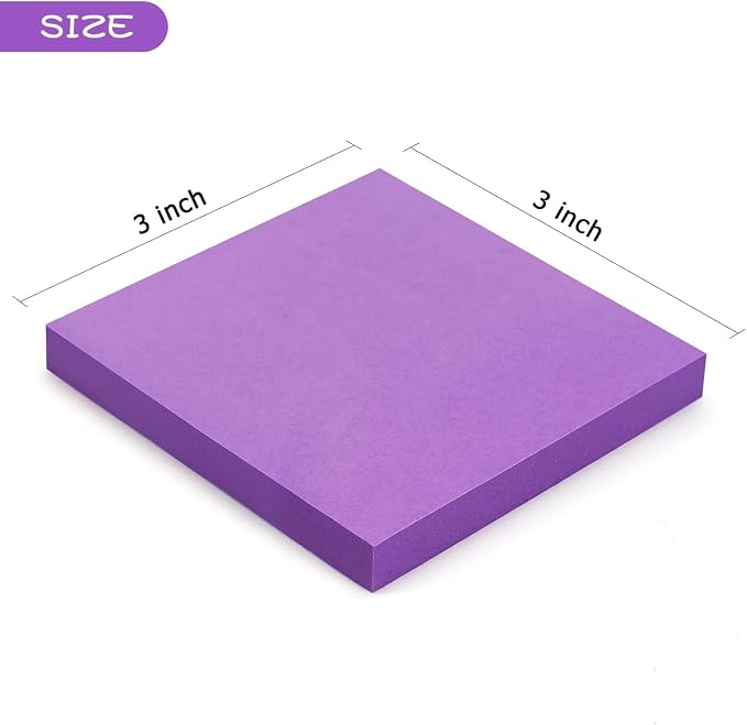 Early Buy Pop Up Sticky Notes, 3x3 in, 6 Pads, 6 Bright Colors, 100 Sheets | refillable design, repositionable adhesive, ideal for office, school, and home use