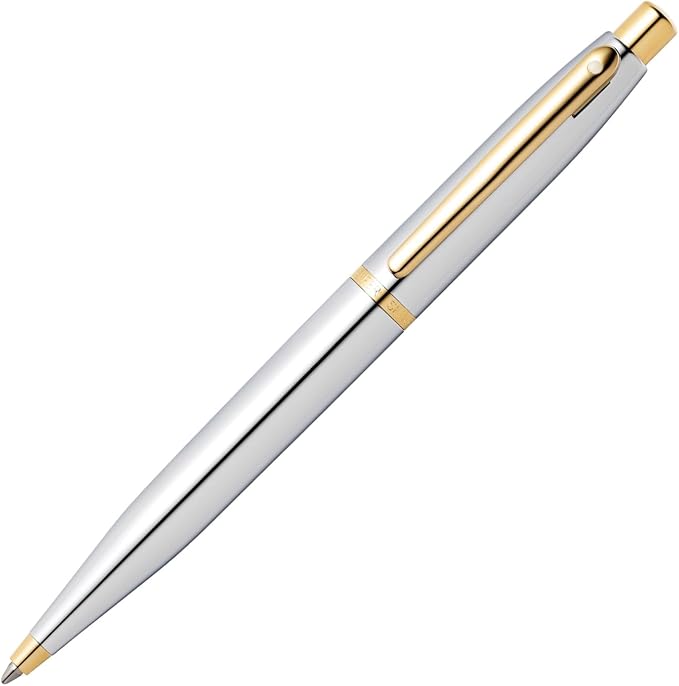 Sheaffer VFM Chrome Ballpoint Pen with Gold Tone Appointments