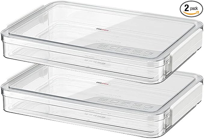 2 Pack Document Storage Clear Plastic Storage Boxes with Lids Stackable Storage Bins Paper Storage Box Containers for Organizing A4 File Paper, Document, Photo, Scrapbook