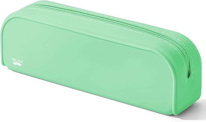 Mr. Pen- Silicone Pencil Case, Aesthetic Pencil Bag for Women, Makeup Pouch | Multifunctional Pouch for Stationery, Cosmetics and Electrical Goods Storage