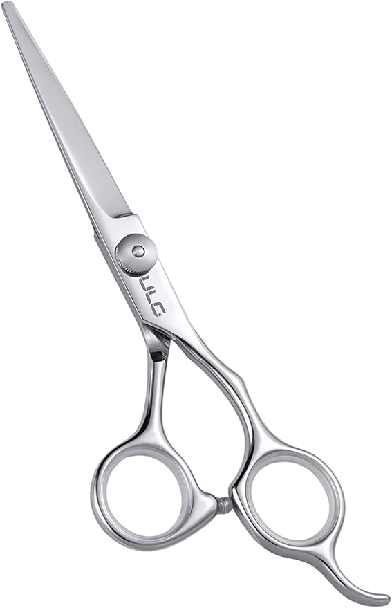 Hair Cutting Scissors, ULG Professional Hair Scissors 6.5” Silver | Right-Hand, Razor Edge Barber Shears, For Salon and Home Hair Cutting Shears, Japanese Stainless Steel, Hand Sharpened