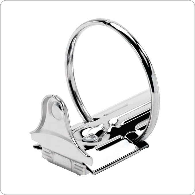 Cardinal 3 Ring Binder, 1 Inch Performer ClearVue Binder, Round Rings, 225-Sheet Capacity, Customizable ClearVue Covers, PVC-Free, Black (67225)