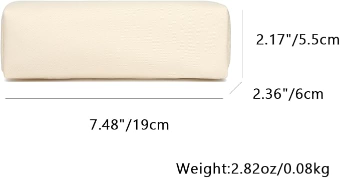 Pencil Case Lightweight and Durable Ideal Pencil Pouch for School and Office Supplies (Cream,Oxford)