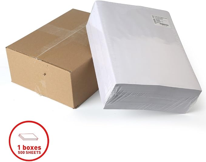 [500Sheet, 15000 Labels] 30 up Labels Address Labels 1" x 2-5/8" Sticker Paper for Laser/Ink Jet Printer Mailing Label 8.5"×11" White 30 per Sheet