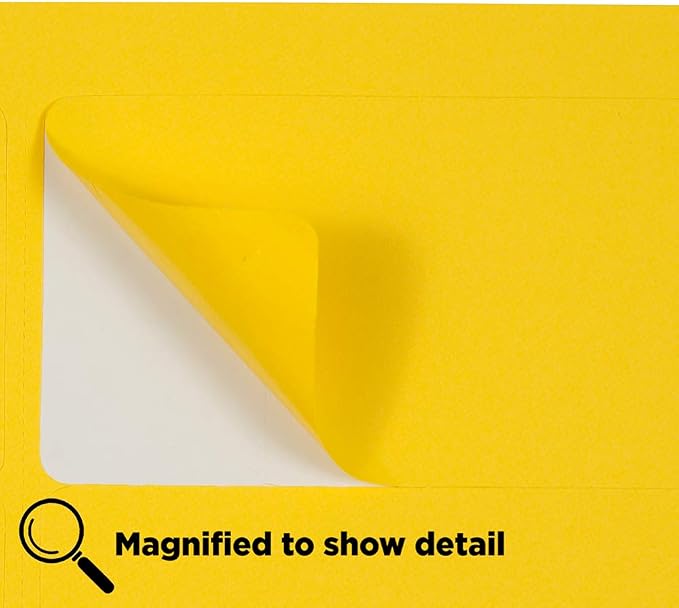 JAM PAPER Shipping Address Labels - Standard Mailing - 2 x 4 - Yellow - 120/Pack