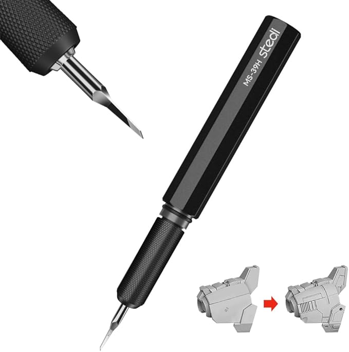 stedi Model Scriber 0.2mm Tungsten Steel Blade Panel Line Tool for Models | Precision Line Engraving,Fine Detail Scribing,Stable Scribing Control,Detail Engraving,Panel Line Scribing,Gundam Model Kit