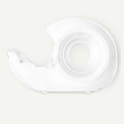 Amazon Basics Matte Finish Invisible Tape with Dispenser, 3/4" x 300" (8.33 Yards), Translucent, 3-Pack