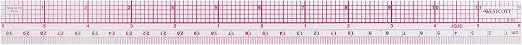 Westcott 10ths/Metric Beveled Ruler, 12-Inch/30cm (B-65), Clear