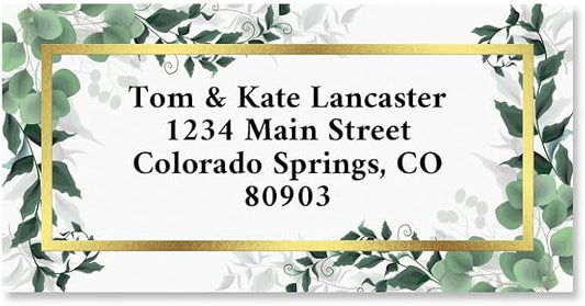 Colorful Images Return Address Labels, Set of 144 | Lux Florals Foil , 144 Count, Self-Adhesive on Flat-Sheet Labels, Customize with Name & Shipping Addres