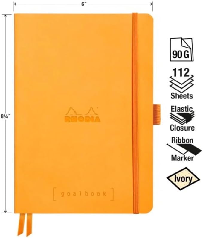 Rhodia Goalbook Journal, A5, Dotted - Orange