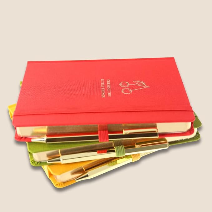 Graphique Bee Lined Journal Plus Pen Luxe Collection, Hardcover Diary Notebook for Writing, Gold Foil Embossing, 160 Pages, 6” x 8”