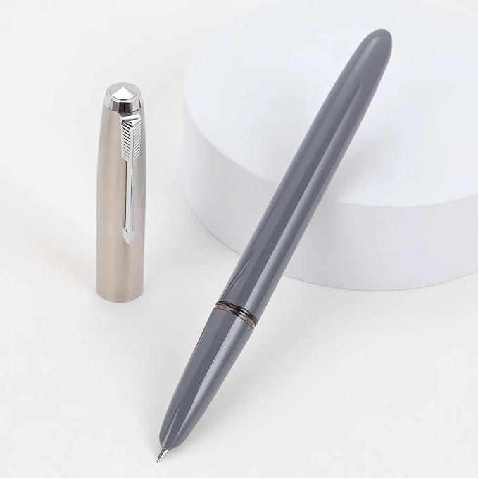 3 Pieces Jinhao 86 Fountain Pen Extra Fine Nib with Ink Converter Office Writing Supplies (Set Two)