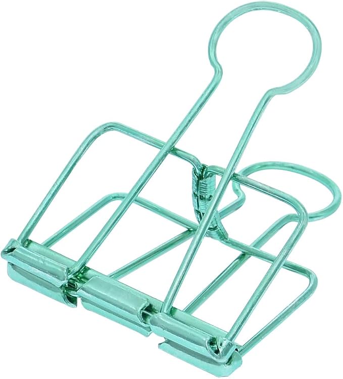 Extra Large Binder Clips 2 Inch, Big Paper Clamps Green for Office School Supplies (15Pcs)