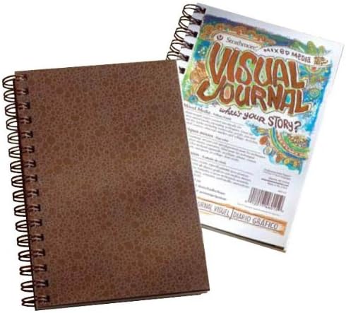 Strathmore Wire Bound Visual Journal, 90 lb. Mixed Media Paper, 5.5 X 8 inches, 34 Sheets (460-15)