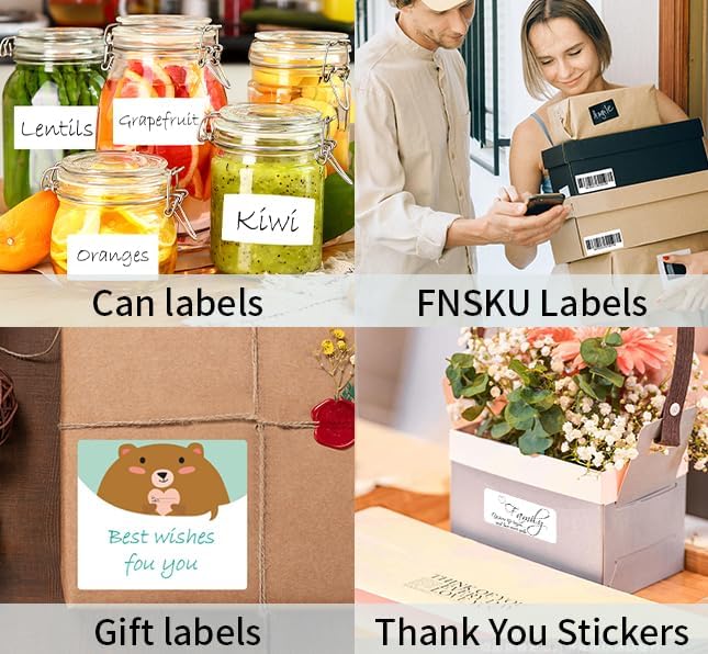 Shipping Labels - 30 Sheets 30 UP Self Adhesive Mailing Labels,1" X 2-5/8" Address Labels for Laser & Inkjet Printers, Handwrite-Friendly, BPA-Free (900 Labels)