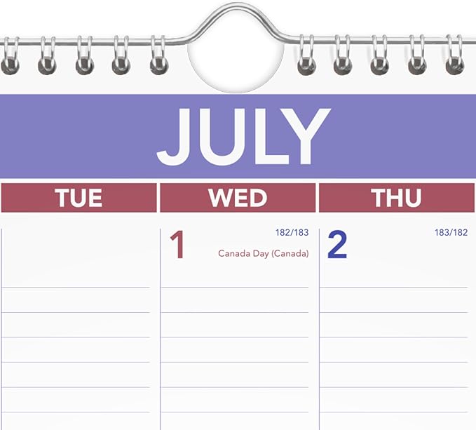 AT-A-GLANCE Wall Calendar 2026-2027 Planner, Academic 12-Month July-June, Monthly, 12" x 17", 12-Month, Ruled Daily Blocks (PMA228)