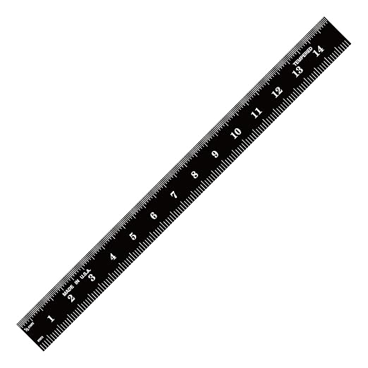 PEC Tools 150mm Flexible Metal Ruler, Stainless Steel with Black Chrome Finish, High Contrast, Fully Metric Graduation (0.5mm, 1.0mm), Easy to Read Machinist Rule, Made in USA