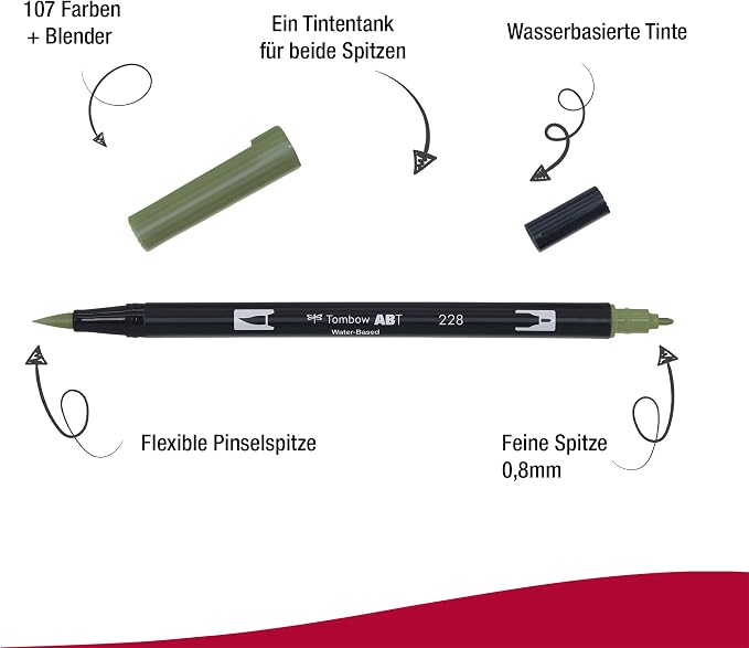 Tombow Dual Brush Pen, Abt, No. 228 (AB-T228)