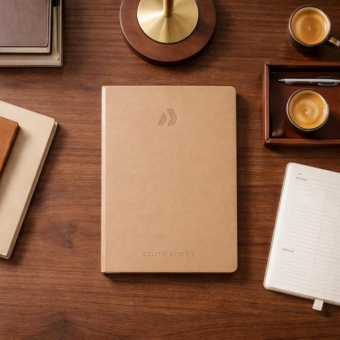 Nextnoid A5 LIned Notebook - 160 Pages, 120 GSM Paper, Skin | Hardcover A5 College Ruled Notebook for Work and Study, Journaling and Note-Taking, A5 Size (5.8" x 8.3") Journal
