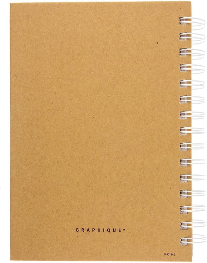 Graphique Designer Notebooks - Positive Mind. Positive Life. - Spiral Bound Writing Journals for Offices, Schools, Classrooms, and More - Hard Cover with 160 Ruled Pages (6.25" x 8.25")