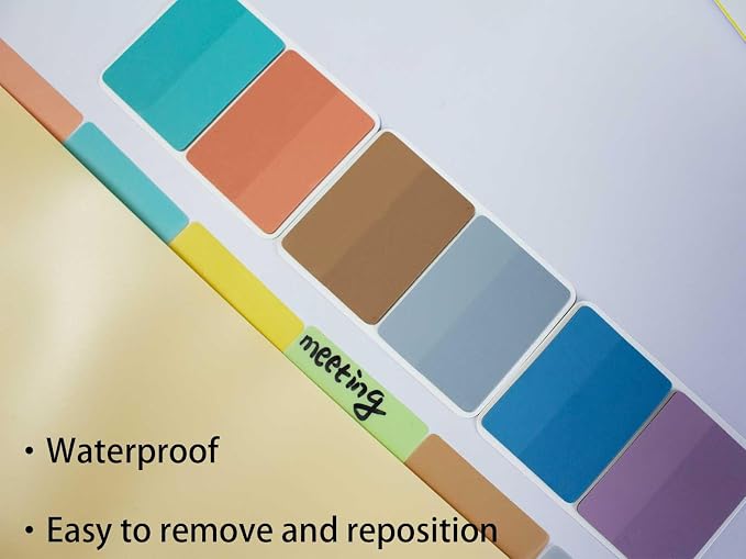 ELII 500 PCS Tabs for Annotating Books, Clear Book Tabs Sticky Index Tabs | Sticky Notes,Labels for Pages Notebooks,Self Adhesive, ,Repositionable, Tape Flags,Smooth Writing,Safety Material