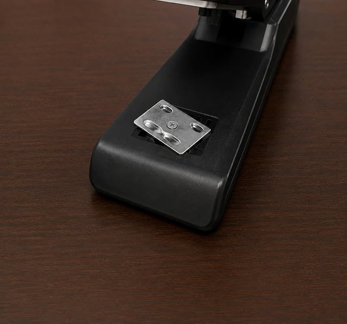 Metal Stapler with 830 Staples, Office Stapler, Staplers for Desk, 30 Sheet Capacity, Non-Slip, Black
