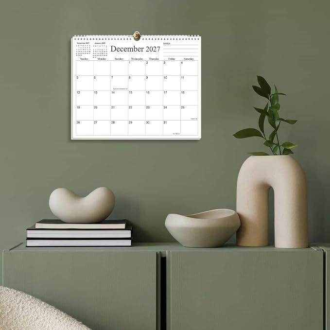2026-2027 Calendar - Calendar 2026-2027 from July 2026 to December 2027, 8.5" x 11", Black