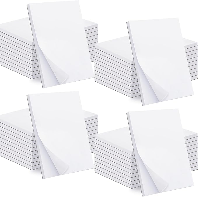 Beieverluck 40 Pack Note Pads 4x6, Small Notepads Memo Pads, 50 Sheets Per Note Pad, Blank Scratch Pads Mini Notepad for Grocery Shopping To Do Lists Writing Quick Notes Work Home Office