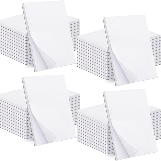 Beieverluck 40 Pack Note Pads 4x6, Small Notepads Memo Pads, 50 Sheets Per Note Pad, Blank Scratch Pads Mini Notepad for Grocery Shopping To Do Lists Writing Quick Notes Work Home Office