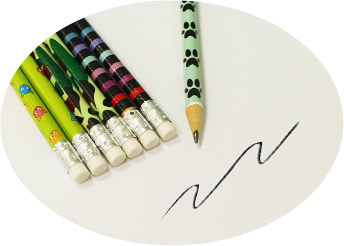 S & E TEACHER'S EDITION Assorted Colorful Pencils, Wooden Pencil with Eraser, Pencil Assortment, Novelty, Awards & Incentives Pencils, No.2 HB, Back to school, 12 Colors 144pcs.