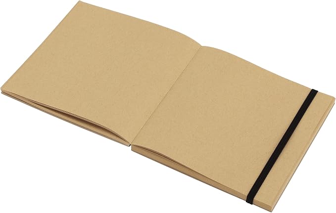 SoHo Urban Artist Brick Sketchbook Journals for Sketching, Drawing, Colored Pencils, Graphite, and More - Kraft 5.5"x5.5" (100 GSM, 80 Sheets)
