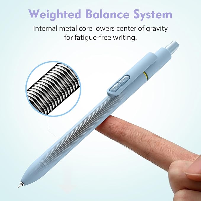 Hiacry 16Pcs Colorful Gel Pens - 0.7MM Fine Point Colored Ink Fidget Pens | Smooth Writing Quick-Dry Pens, No Smear, Journaling, Note Taking, Drawing, School, Office, Men & Women (Vintage+Morandi)