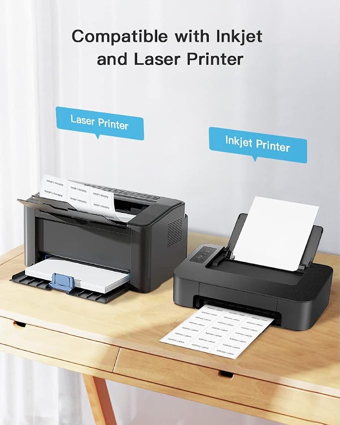 Shipping Address Labels, 2" x 4" Address Labels for Laser & Inkjet Printers, Mailing Labels for 5163, 8163, 5263, Strong Adhesive for FBA Label, Easy to Peel (25 Sheets, 250 Labels)