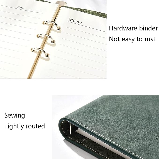 Journal Notebook Notebook A5 Horizontal Line Diary Hardcover Lining Journal High-end Luxury Suitable for Planning Writing Office School School Office Business (Color : Dark Green)