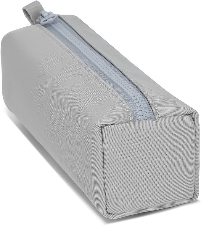 Pencil Case Lightweight and Durable Ideal Pencil Pouch for School and Office Supplies (Light Gray,Oxford)