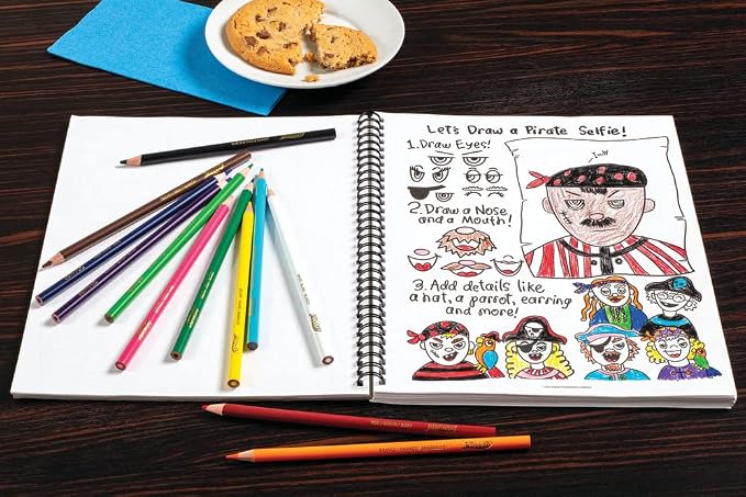 Prang Amazing Artist Sketch Book By Cassie Stephens, White, 8.5” x 11”, 80 Pages