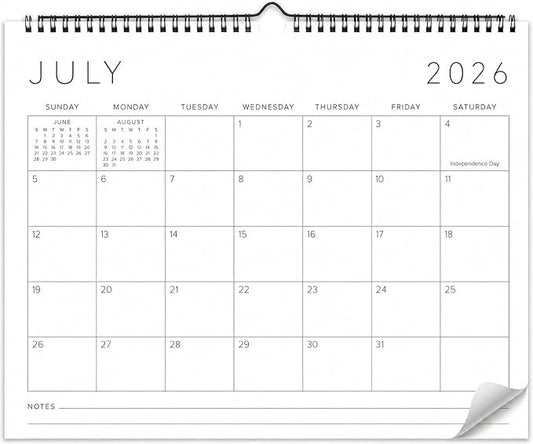 Beautiful 2026 Wall Calendar - Runs until December 2026 - Large 14.5" x 11.5" Office Wall Calendar for Easy Organizing