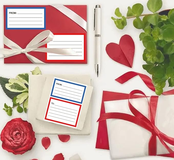 to from Return Address Mailing Labels 60 Sheet Blank Mail Shipping Label | Postage Guaranteed Stickers 3.5x4.5'' Self Adhesive Handwriting to/from Address Tags Sticker for Package School,Home,Office